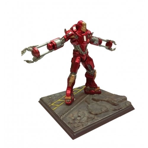 Dragon Action Heros Iron Man 3 Mark 35 Red Snapper Anzug vorkompilierte Modell von Platz