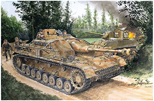 Platz Dragon Models DR6615 Modellbausatz Kriegsfahrzeug aus Kunststoff zur Montage, Stug.Iv Early Production (2 in 1), Maßstab 1:35 von Platz