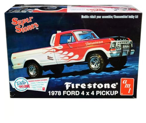 Round2 AMT858 AMT 1978 Ford Pickup Modellbausatz im Maßstab 1:25, Weiss/opulenter Garten von Platz