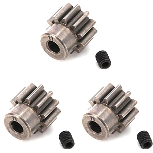 Plawee 3X Metallmotor Zahnrad Ritzel 32P 11T 3.175mm 6747 für TRX4 6X6 TRX6 RC Autoteile von Plawee