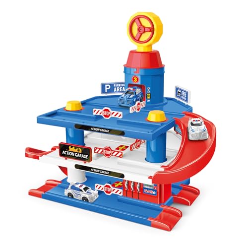 Play Build 3-Stöckiges Parkhaus-Spielset Für Kinder – Enthält 3 Spielzeugautos, Rampen Und Eine Mehrstöckige Parkstruktur – Interaktives Fahrzeug-Spielset Für Jungen Und Mädchen Play Build 3-Stöckiges Parkhaus-Spielset Für Kinder – Enthält 3 Spielzeugautos, Rampen Und Eine Mehrstöckige Parkstruktur – Interaktives Fahrzeug-Spielset Für Jungen Und Mädchen von Play Build