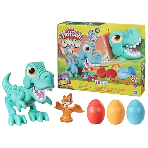 Play-Doh Dino Crew Crunchin' T-Rex Toy for Kids 3 Years and Up with Dinosaur Sounds and 3 Eggs von Play-Doh