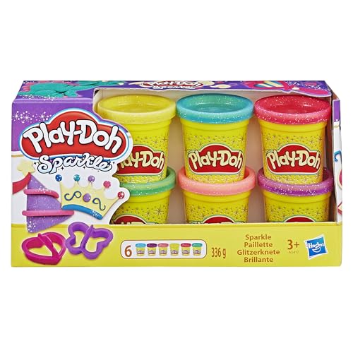 PlayDoh A5417EU9 A5417EU8 Glitzerknete für fantasievolles und kreatives Spielen, Multicolor von Play-Doh