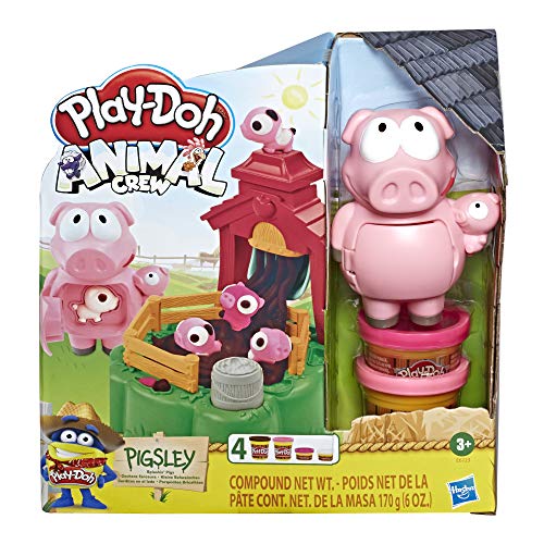 Play-Doh Animal Crew Pigsley Kleine Schweinchen Spielset, Knete für fantasievolles und kreatives Spielen von Play-Doh