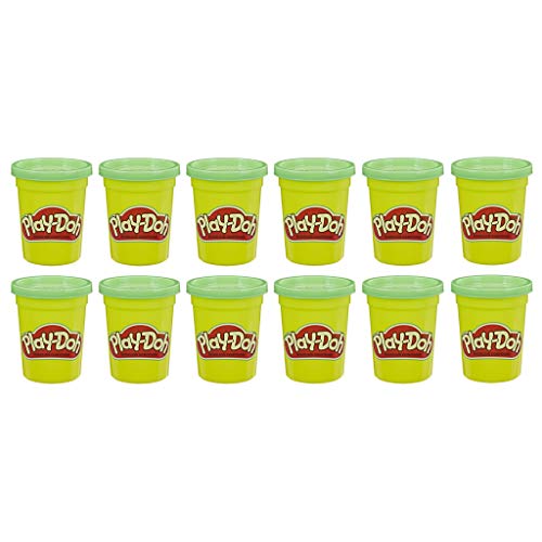 Play-Doh E4828F02 12er-Pack mit grüne Spielknete, 112g-Dosen in recycelbarer Verpackung, optimal für Schulen und Kindergärten, ab 2 Jahren von Play-Doh