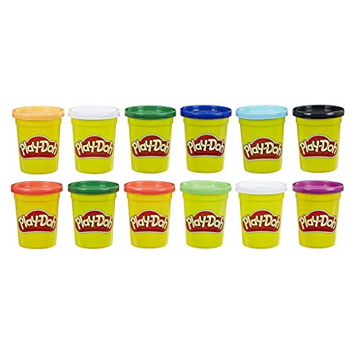 Play-Doh E4830F03 12er-Pack mit Spielknete in Grundfarben, 112g-Dosen in recycelbarer Verpackung, optimal für Schulen und Kindergärten, ab 2 Jahren von Play-Doh