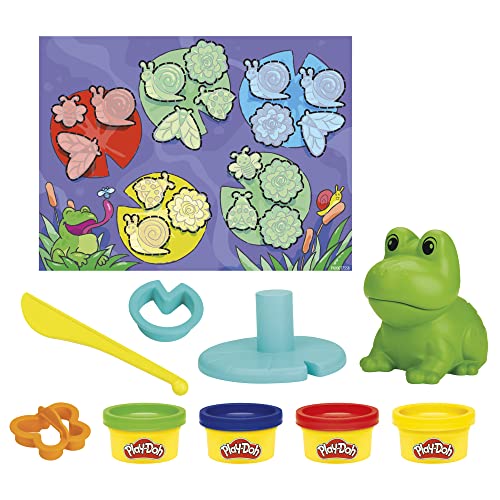 Play-Doh Farbi, der Frosch, 4 Dosen, Vorschulspielzeug, F6926, Multi von Play-Doh