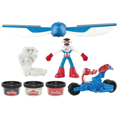 Play-Doh Marvel Captain America Action-Bike Spielset von Play-Doh