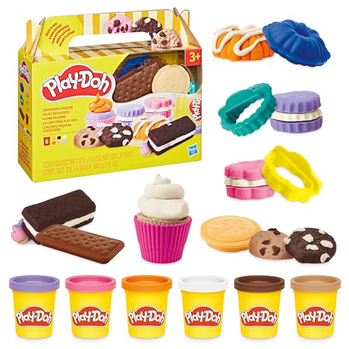 Play-Doh Kleine Bäckerei Knetset, Bastel-Set für Mädchen und Jungen ab 3 Jahren mit 6 Dosen bunter Knete, Formen und Werkzeugen, Spielzeug Back-Set für Kunst & Handwerk Play-Doh Kleine Bäckerei Knetset, Bastel-Set für Mädchen und Jungen ab 3 Jahren mit 6 Dosen bunter Knete, Formen und Werkzeugen, Spielzeug Back-Set für Kunst & Handwerk von Play-Doh