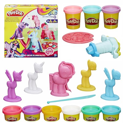 Play-Doh My Little Pony Knetmasse zum Herstellen und Verzieren von Ponys von Play-Doh