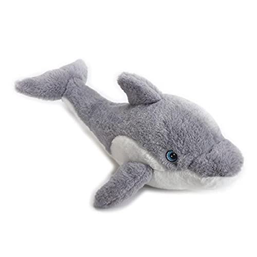 Venturelli 800053 - Umweltfreundliches Plüsch, umweltfreundlich, umweltfreundlich, Großer Delfin, 43 cm, Grau von Play Eco