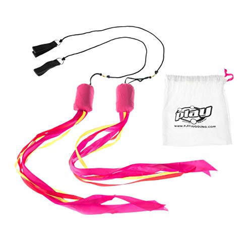 Play Juggling - Ribbon Bolas mit farbigen Jonglierbändern - Fuchsia von Play Juggling