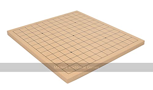 Dual-Side Wooden Go Board - 13 x 13 and 9 x 9 Layout von Masters Traditional Games