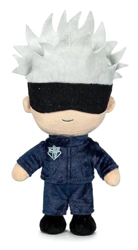 27 cm Gojo Satoru Plüschtier - Weiches Anime Kuscheltier für Jujutsu Kaisen Liebhaber, Hochwertige Verarbeitung und Authentisches Design, Weiß von Play by Play