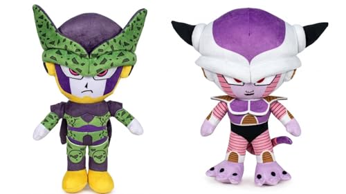 Dragon Ball Frezzer und Cell Plüschtiere, Set mit 2 Plüschtieren von Freezer und Cell, 28 cm Höhe von Play by Play