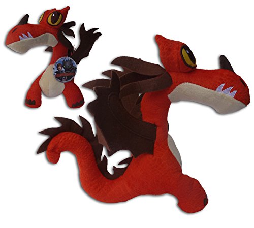 Hookfang Monstrous Nightmare 30cm Rot Drachenzähmen leicht gemacht 2 Plüsch Film How To Tran Your Dragon 2 (HTTYD 2) Original Serie Stofftier Figuren von Play by Play