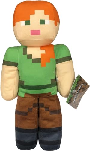 ALEX Plüsch – Höhe 30 cm – Mehrfarbig – Videospielfigur kompatibel mit Minecraft von Play by Play