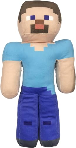 Plüschtier STEVE – Höhe 30 cm – Mehrfarbig – Videospielfigur kompatibel mit Minecraft von Play by Play