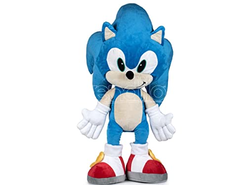 PLAY BY PLAY 260004890 Sonic The Hedgegog XXL, 70 cm Cuddly Toy, Blue and White, Talla única von Play by Play