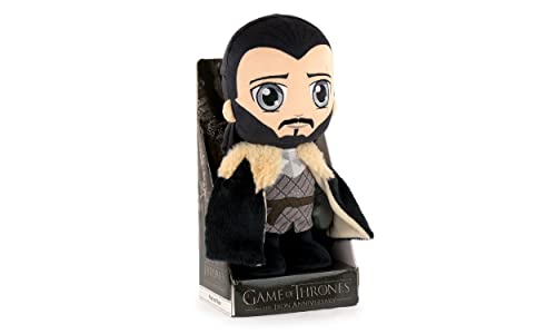 Game of Thrones - GoT Charakter Kuscheltier - 28cm - Jon Schnee mit Display - Super Soft Qualität von Play by Play