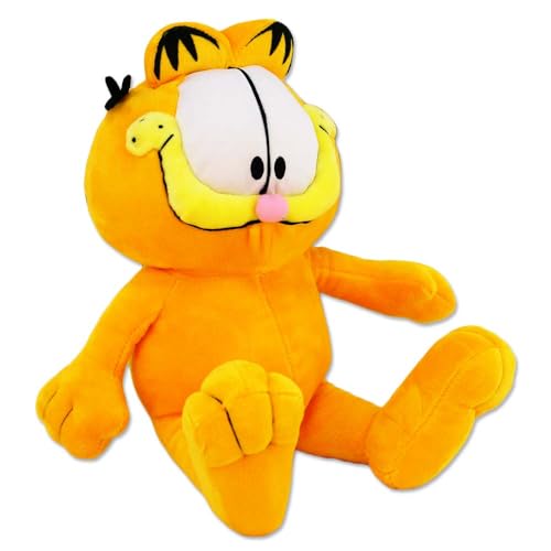 Play by Play Garfield Plüschtier – 30 cm, Original Lizenzartikel, gestickte Augen, hochwertige Verarbeitung, 90er Cartoon Klassiker von Play by Play