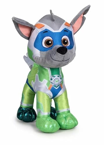 Play by Play Kuscheltier 19 cm Superwelpen Offizielles Lizenzprodukt Chase Marshall Skye Rocky Zuma Rubble Ella Tuck Pfote Mighty Hunde Welpen Plüschtier Stofftier (Rocky) von Play by Play