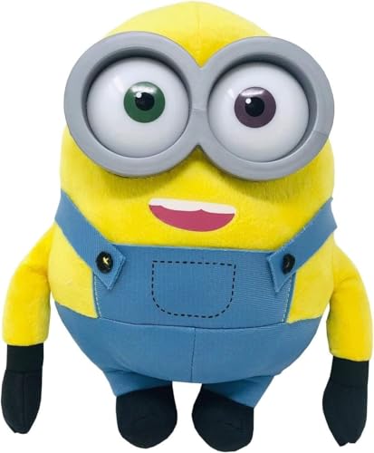 Play by Play Minions Rise of Gru Minions Plüschtier Premium Kuscheltier Neu Auswahl Bob, Otto, Kevin, Stuart, Dave mit PVC Augen Original Lizenz (Bob 30cm) von Play by Play