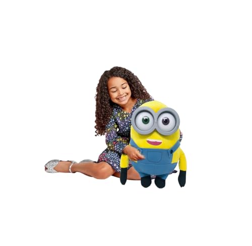 Play by Play Minions Rise of Gru Minions Plüschtier Premium Kuscheltier Neu Auswahl Bob, Otto, Kevin, Stuart, Dave mit PVC Augen Original Lizenz (Bob 42cm) von Play by Play