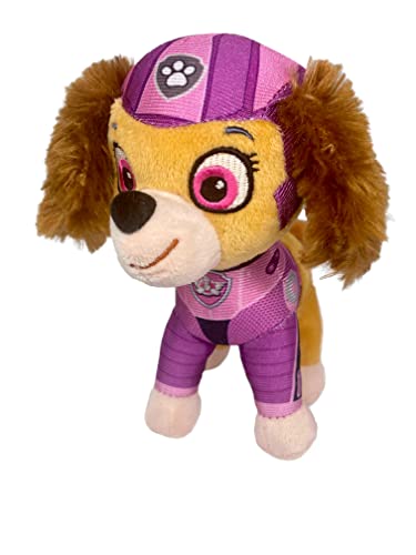 Play by Play Paw Patrol The Movie, 7 versch. Motive, 19 cm Plüsch Figuren Chase, Marshall, Liberty, Skye, Rubble, Rocky, Zuma, ORIGINAL Kuscheltier Lizenzware für Kinder - Kinofilm 2021 (Skye) von Play by Play