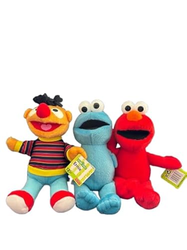 Sesamstraße Lizenzartikel Plüschfiguren Elmo, Ernie, Krümelmonster (30cm - 3er Set) von Play by Play