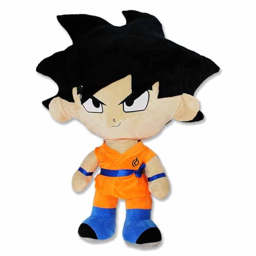 Son Goku Kuscheltier XXL – 90 cm, kuschelig weich, gestickte Augen, Original Dragon Ball Lizenzartikel von Play by Play