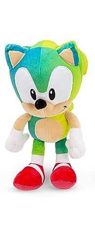 Sonic The Hedgehog Sonic Plüschfigur Original Lizenz 31,4"/ 80 cm und Sonic Rainbow Modelle 28-30cm (7 Edition zur Auswahl) (Grün/Türkis) von Play by Play