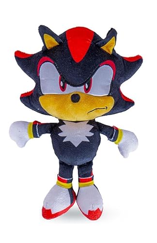 Sonic The Hedgehog Sonic Plüschfigur Original Lizenz 31,4"/ 80 cm und Sonic Rainbow Modelle 28-30cm (7 Edition zur Auswahl) (Shadow 25cm) von Play by Play