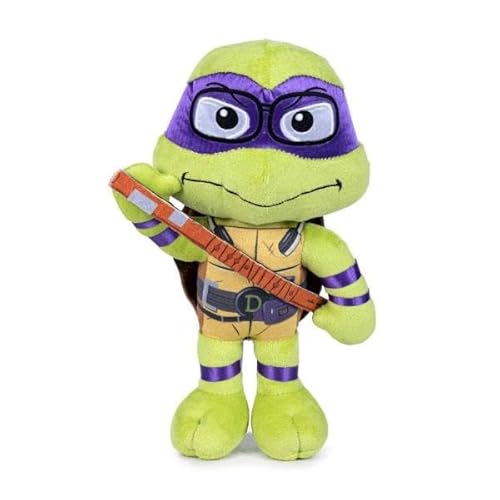 Turtles 30 cm Kuscheltier - Leonardo Donatello Raphael Michelangelo Plüschtier - Kuschelige Spielzeug Helden - Geschenk für Fans von mutigen Abenteuern - Plüschfigur für Kinder (Donatello (Lila)) von Play by Play