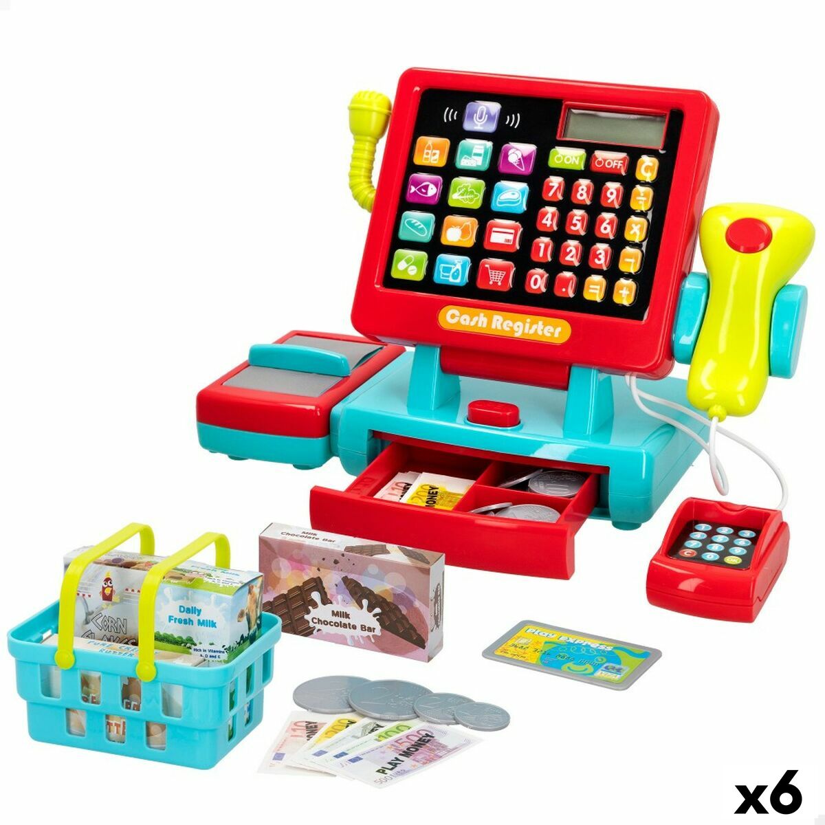 Spielzeug-Registrierkasse PlayGo 31 x 22 x 14,5 cm 6 Stück Spielzeug-Registrierkasse PlayGo 31 x 22 x 14,5 cm 6 Stück von PlayGo