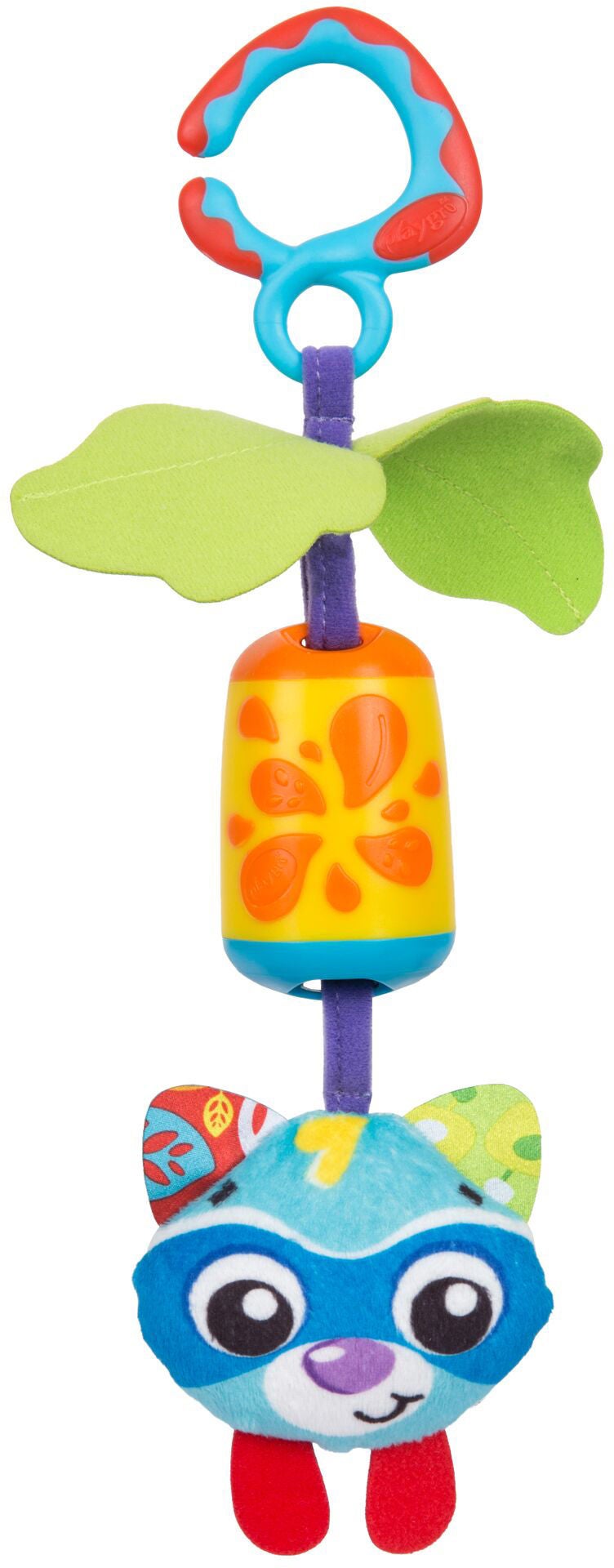 PlayGro Cheeky Chime Rocky Waschbär Kinderwagenspielzeug, Babyspielzeug von PlayGro