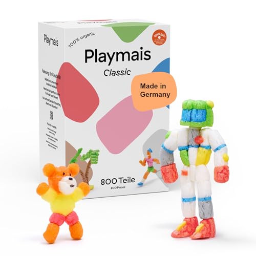 Playmais Classic 800 | 800 Teile | Bastelset | natürliches Spielzeug | inkl. Schwämmchen, Bastelmesser | vegan, verantwortungsvoll & sicher für Kinder & Umwelt | ab 3 Jahren Playmais Classic 800 | 800 Teile | Bastelset | natürliches Spielzeug | inkl. Schwämmchen, Bastelmesser | vegan, verantwortungsvoll & sicher für Kinder & Umwelt | ab 3 Jahren von Playmais