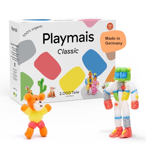 Playmais Classic 2000 | 2000 Teile | Bastelset | natürliches Spielzeug | inkl. Schwämmchen, Bastelmesser | vegan, verantwortungsvoll & sicher für Kinder & Umwelt | ab 3 Jahren Playmais Classic 2000 | 2000 Teile | Bastelset | natürliches Spielzeug | inkl. Schwämmchen, Bastelmesser | vegan, verantwortungsvoll & sicher für Kinder & Umwelt | ab 3 Jahren von Playmais