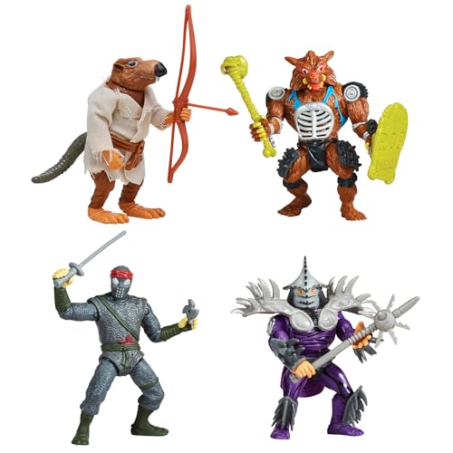 PlayMates Teenage Mutant Ninja Turtles Classic Movie Star Mutants 4er-Pack Spielzeug von PlayMates