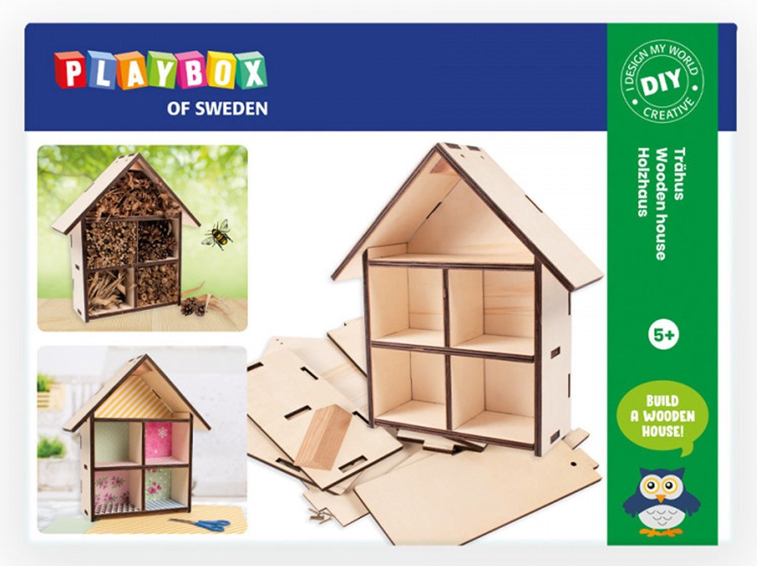 Playbox Bastelset Holzhaus von Playbox