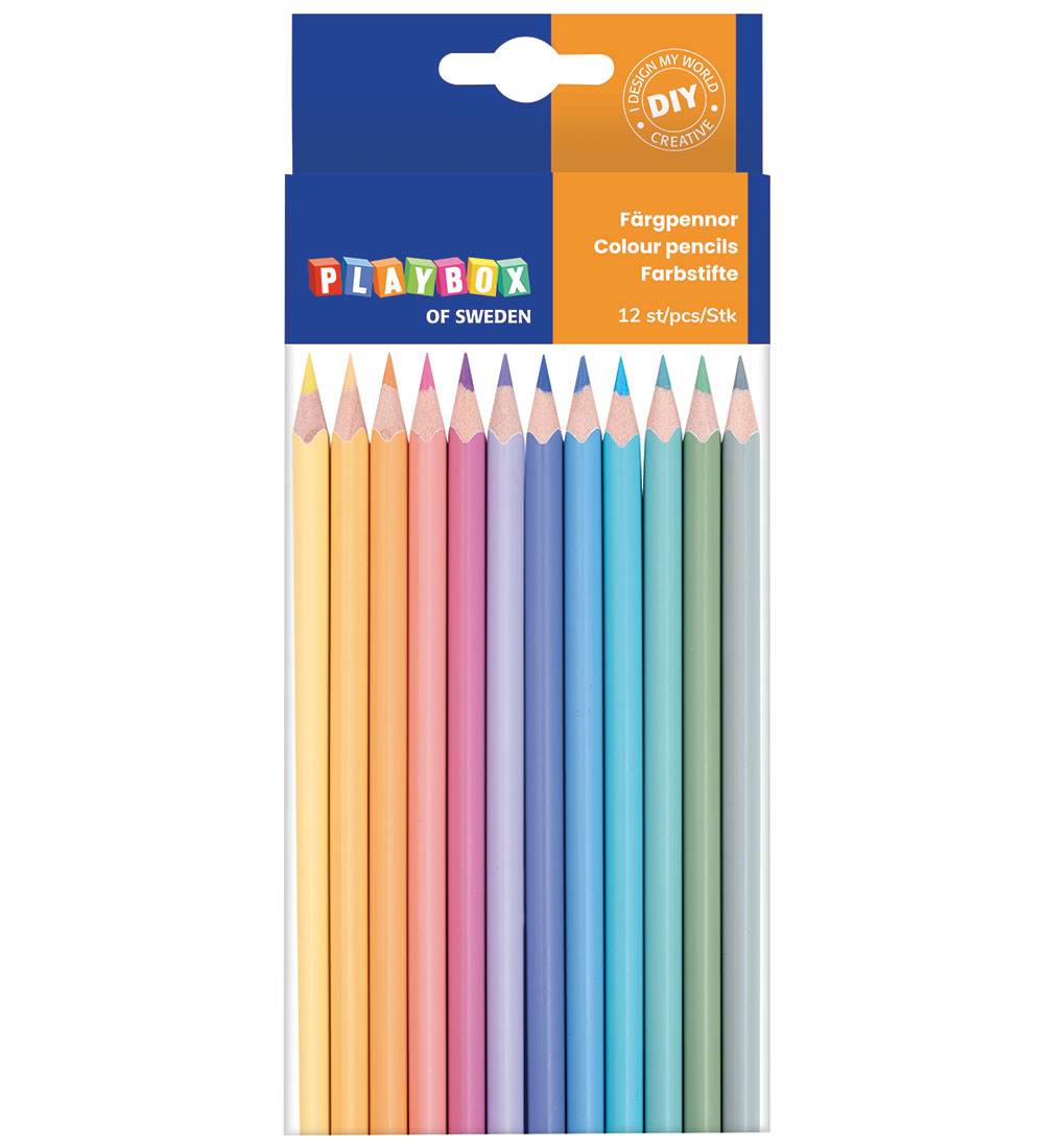Playbox Buntstifte - 12 st. - Playbox - One Size - Buntstiftsets Playbox Buntstifte - 12 st. - Playbox - One Size - Buntstiftsets von Playbox