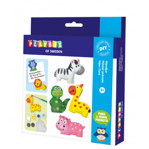 Playbox DIY Set Malen auf Gips Tiere von Playbox