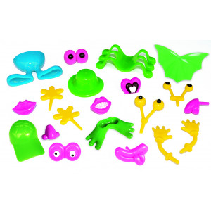 Playbox Light Clay/Modellierknete Figurenteile 100 Teile von Playbox