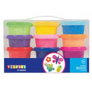 Playbox Light Clay/Modellierknete versch. Farben 14g - 12 Stk von Playbox