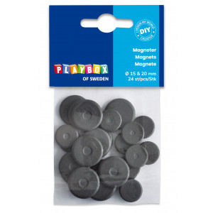 Playbox Magnete Dunkelgrau Ø15-20mm - 24 Stk von Playbox