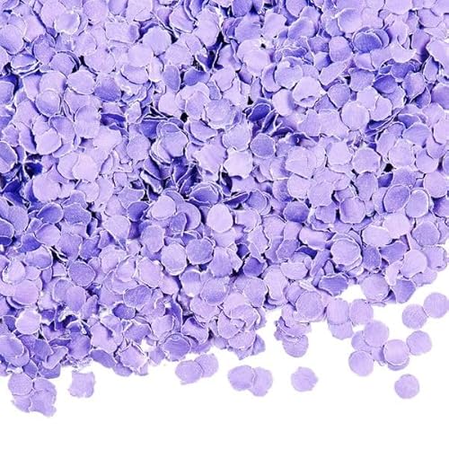 Konfetti bunt 500g Fasching Karneval Geburtstag Party Tisch Deko, Farbe:Lavendel, Menge:500g von Playflip