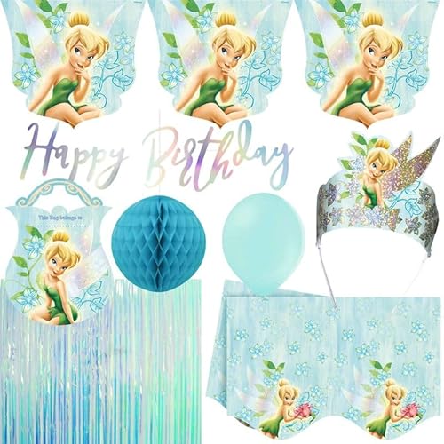 Playflip Partyset Tinkerbell Geburtstagsdeko Kindergeburtstag Geburtstag Party von Playflip