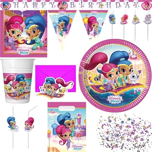 Playflip XL Partyset Shimmer & Shine Geburtstagsdeko Kindergeburtstag Dekoration Playflip XL Partyset Shimmer & Shine Geburtstagsdeko Kindergeburtstag Dekoration von Playflip