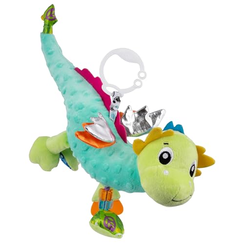 Playgro Sensory Friend Drache - Babyspielzeug - Motorik - Babysensorik - Babyrassel - Babymotorik - Kinderspielzeug - farbig von Playgro