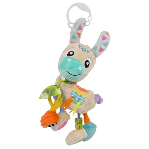 Playgro Sensory Friend, Lama Lupe - Babyspielzeug - Motorik - Babysensorik - Babyrassel - Babymotorik - Kinderspielzeug - farbig von Playgro